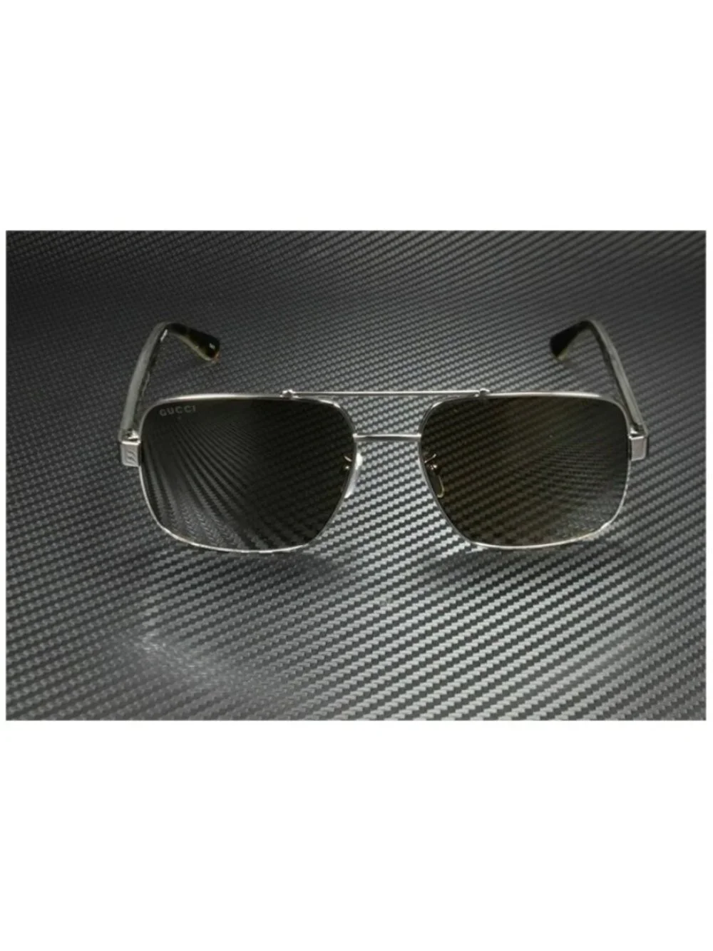 New Gucci Men  Ruthenium Sunglasses  60- 17-